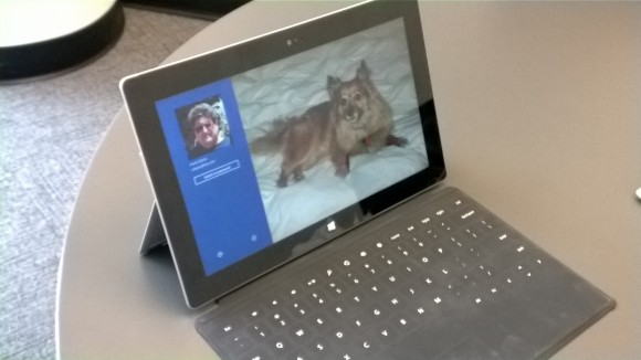 Surface 2 usando el Touch Teclado original vendido con los RT.