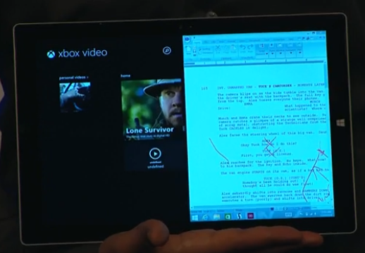 De nuevo, otra demostración de tinta, mostrando... nada nuevo que no existiera en los Tablet PC de toda la vida.